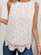 Musculosa Broderie Calada