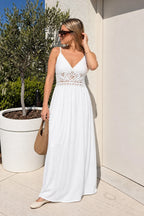 Vestido GALTIER Lino c/crochet