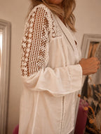 Camisa Premium "Estocolmo" – mangas caladas con elegancia atemporal