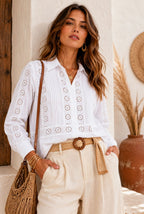 Camisa Broderie "Bernardinha" – delicadeza, frescura y elegancia atemporal