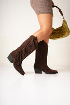 Isabel – Botas Texanas con Flecos Laterales "Nala Shoes"