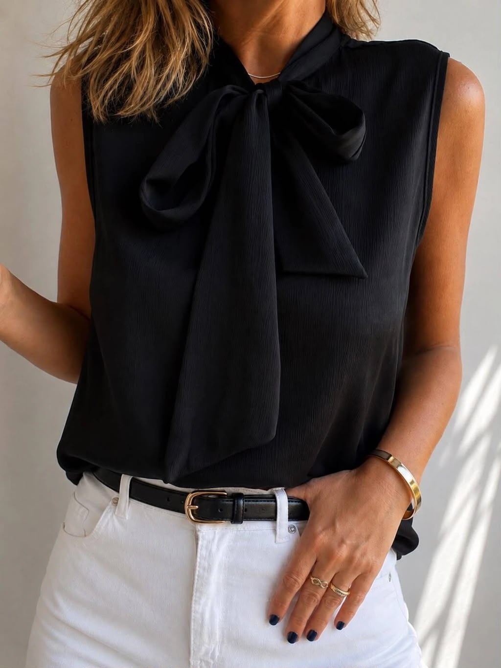 Camisola Premium “Andra” – Rayada con Lurex