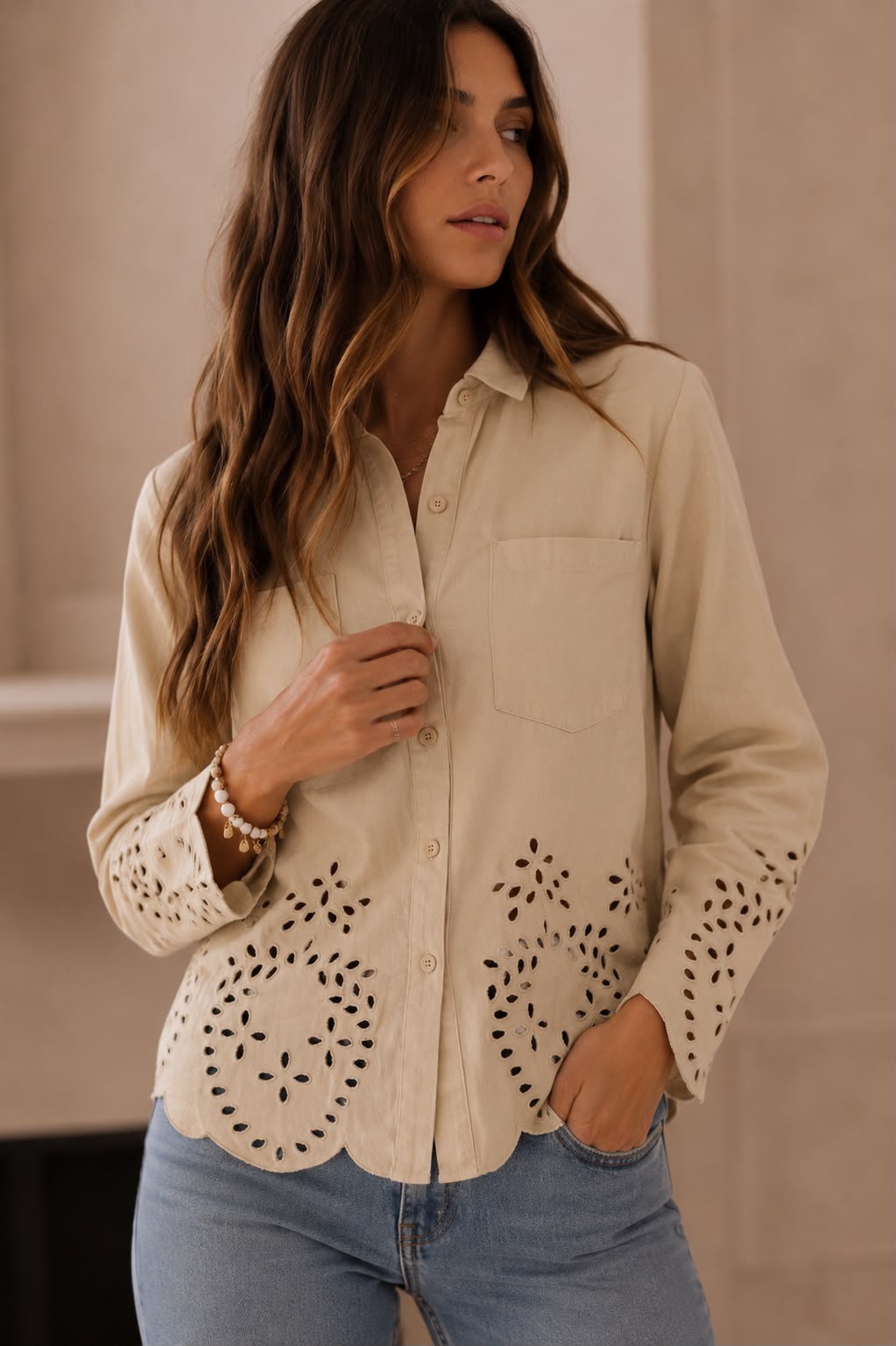 Camisa Gabardina "ANSEY" – estilo urbano con personalidad