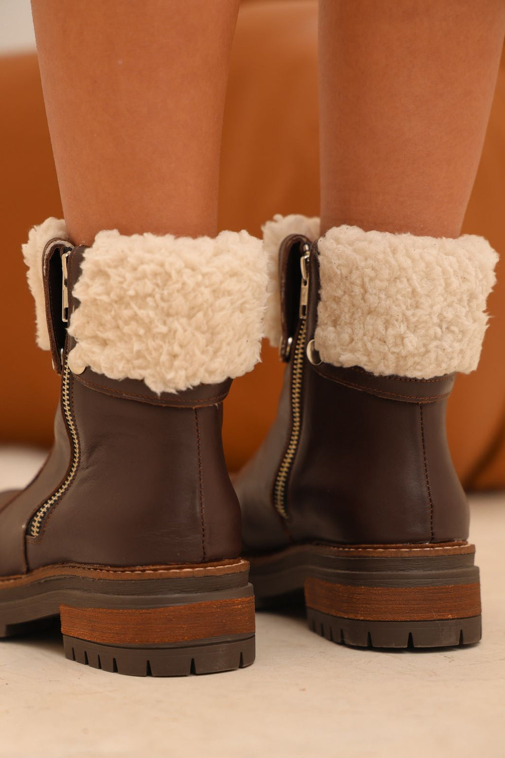 Botas con corderito "Solange" - Nala Shoes