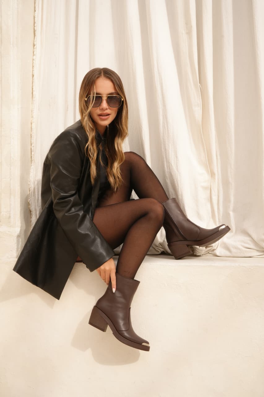 Botas Texanas de cuero 2 en 1 "Praga" - Nala Shoes