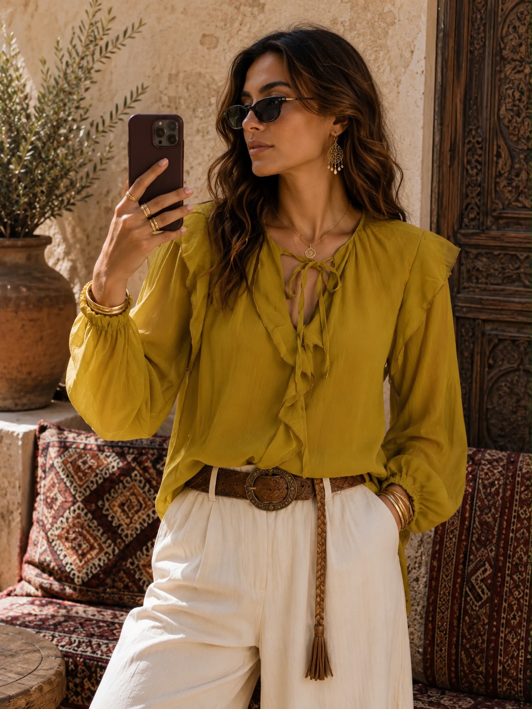 Blusa de Gasa MENSHI