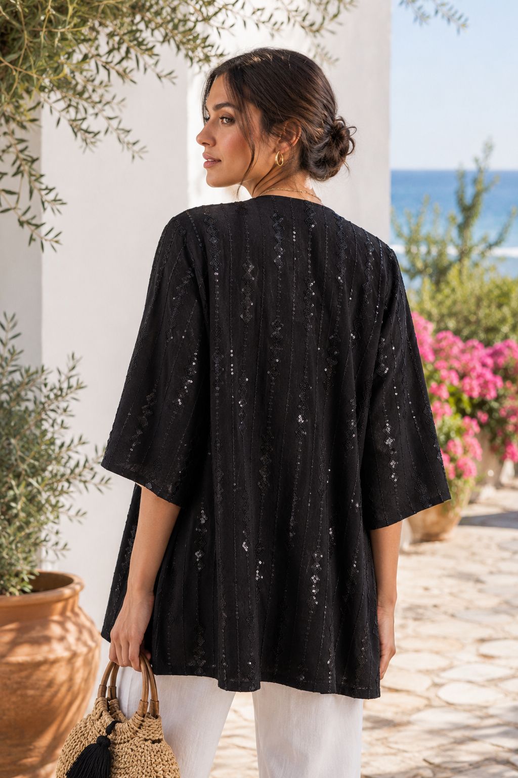 Kimono Bordado Rombos
