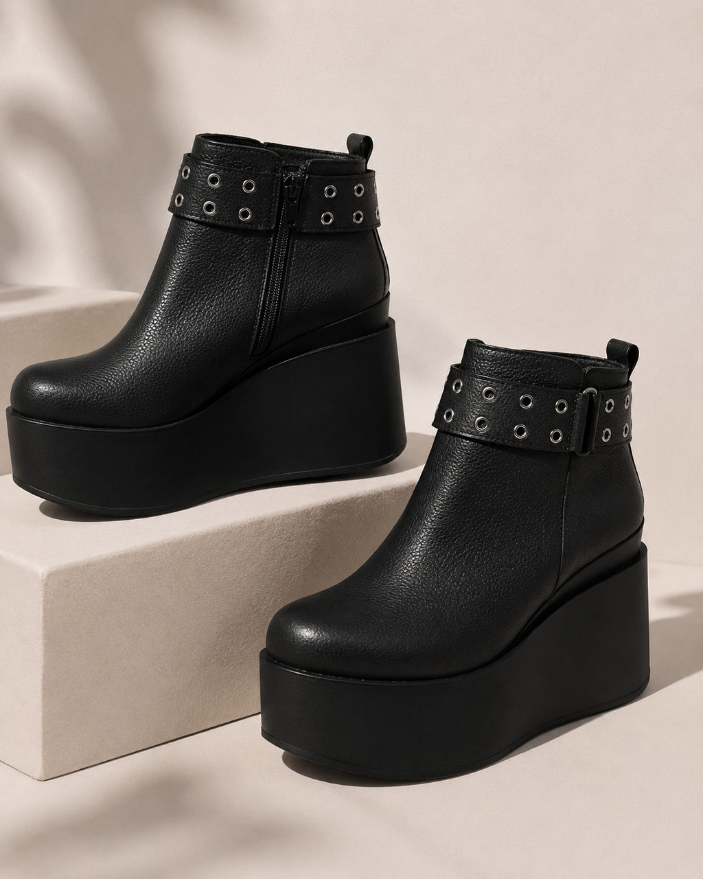 Mimi – Botas de Plataforma en Cuero - "Nala Shoes"