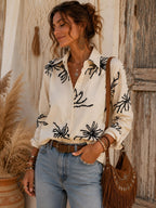 Camisa Premium "Rebeca" – Poplin con Hilos y Lentejuelas Bordadas