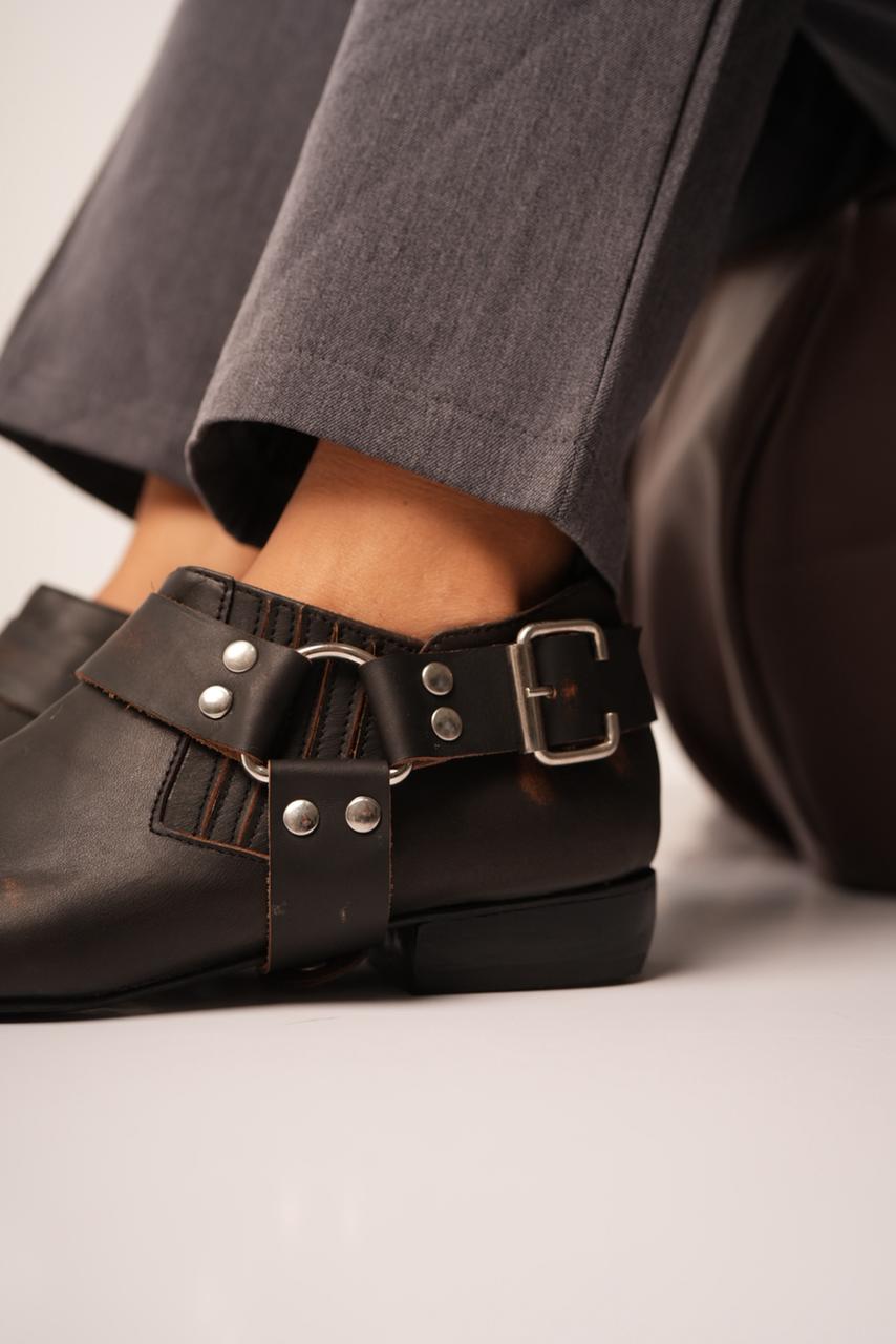 Penelope – Flats en Cuero Croco "Nala Shoes"