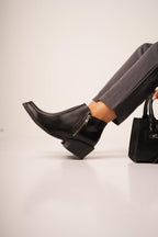 Botinetas "Lima" elegancia y versatilidad en cuero genuino - Nala Shoes