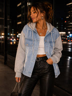 Campera Premium "Country" – Jean con Mangas y Capucha Jersey