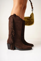 Isabel – Botas Texanas con Flecos Laterales "Nala Shoes"