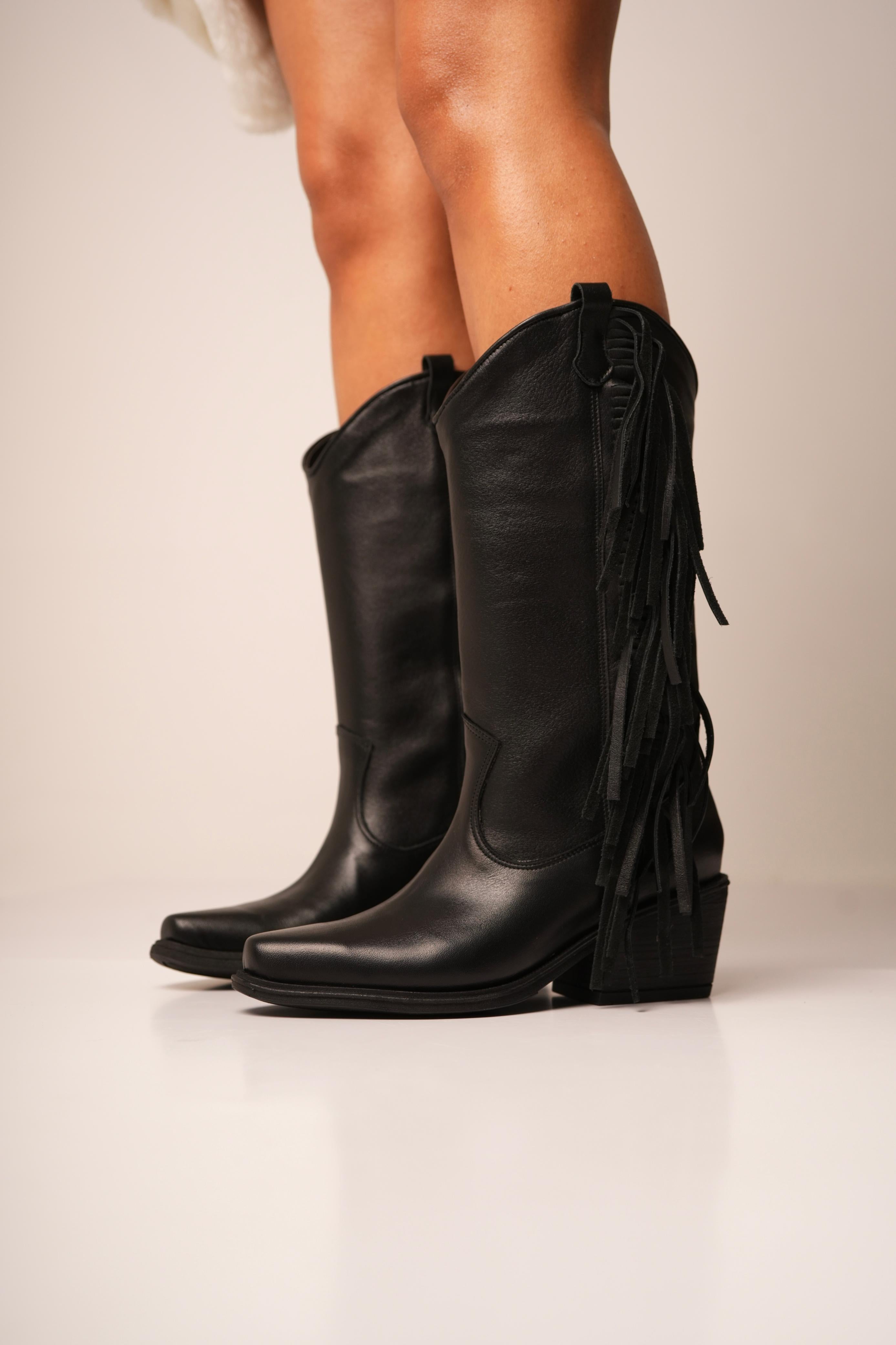 Isabel – Botas Texanas con Flecos Laterales "Nala Shoes"