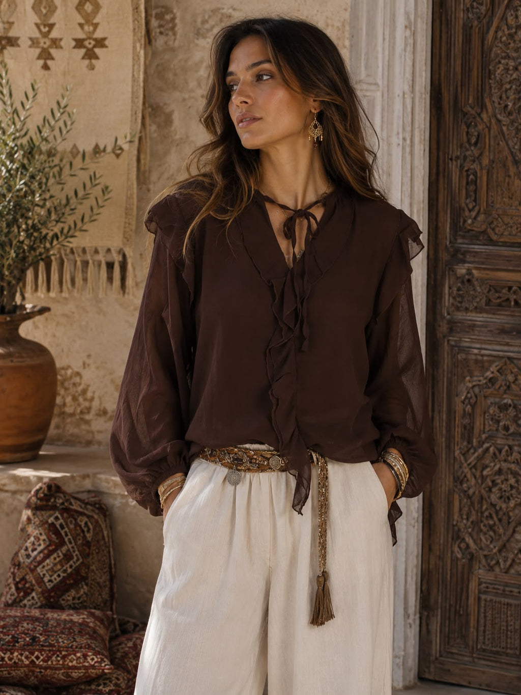 Blusa de Gasa MENSHI