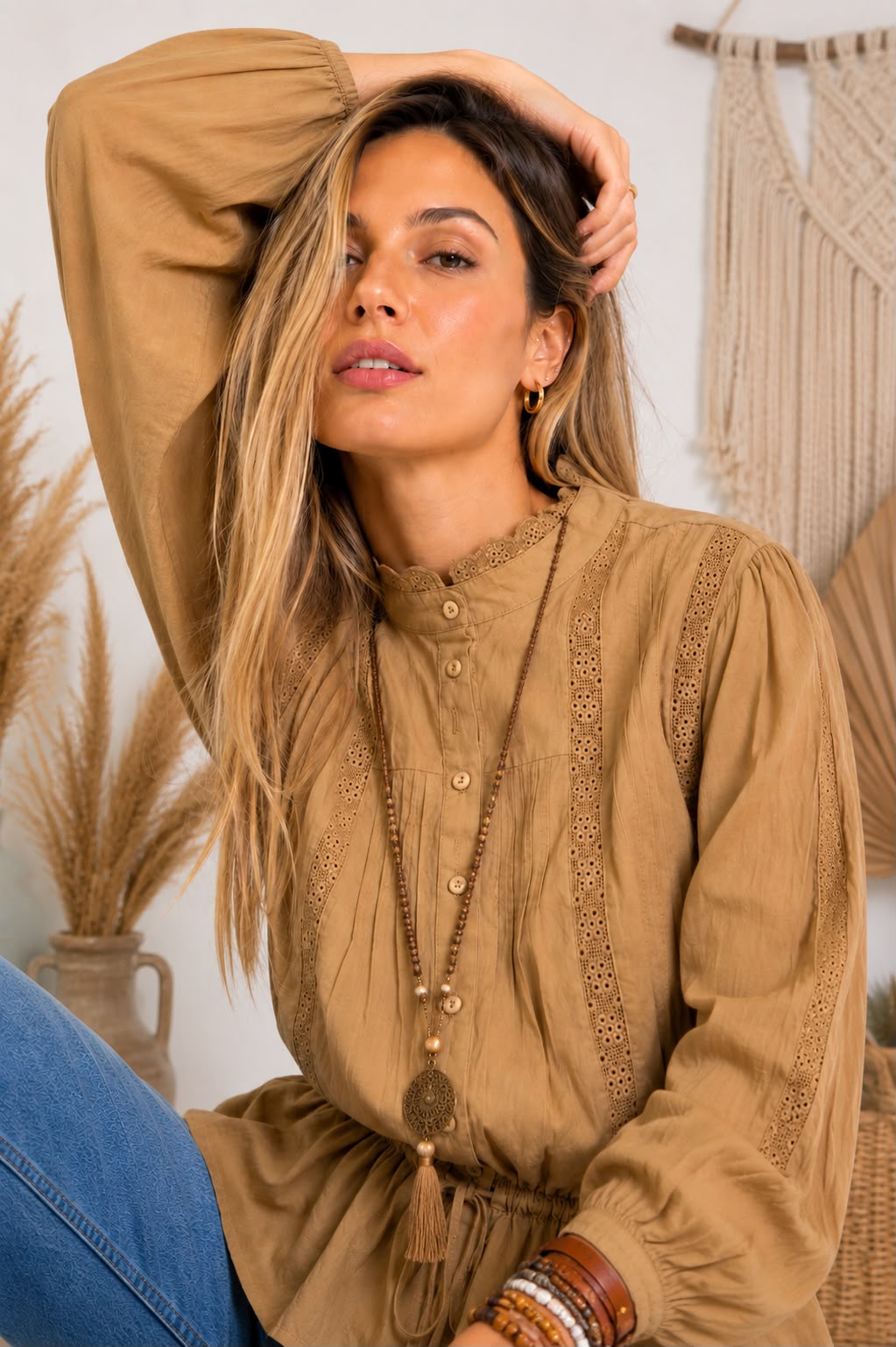 Camisa Premium "GIANA" – Guardas bordadas con estilo único