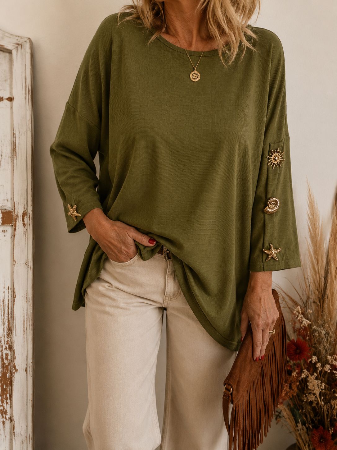 Remerón Blusa Premium con Apliques – elegancia y comodidad con detalles exclusivos