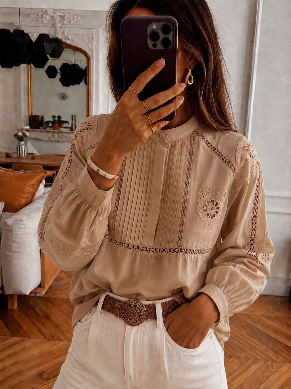 Camisola Tablitas y Bordado REMYA