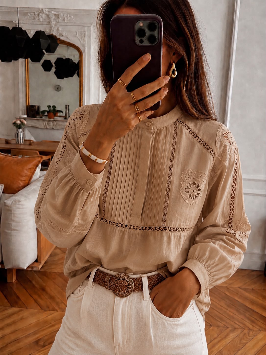Camisola Tablitas y Bordado REMYA