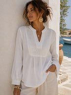 Camisola DENISE – Bordada Cuello V