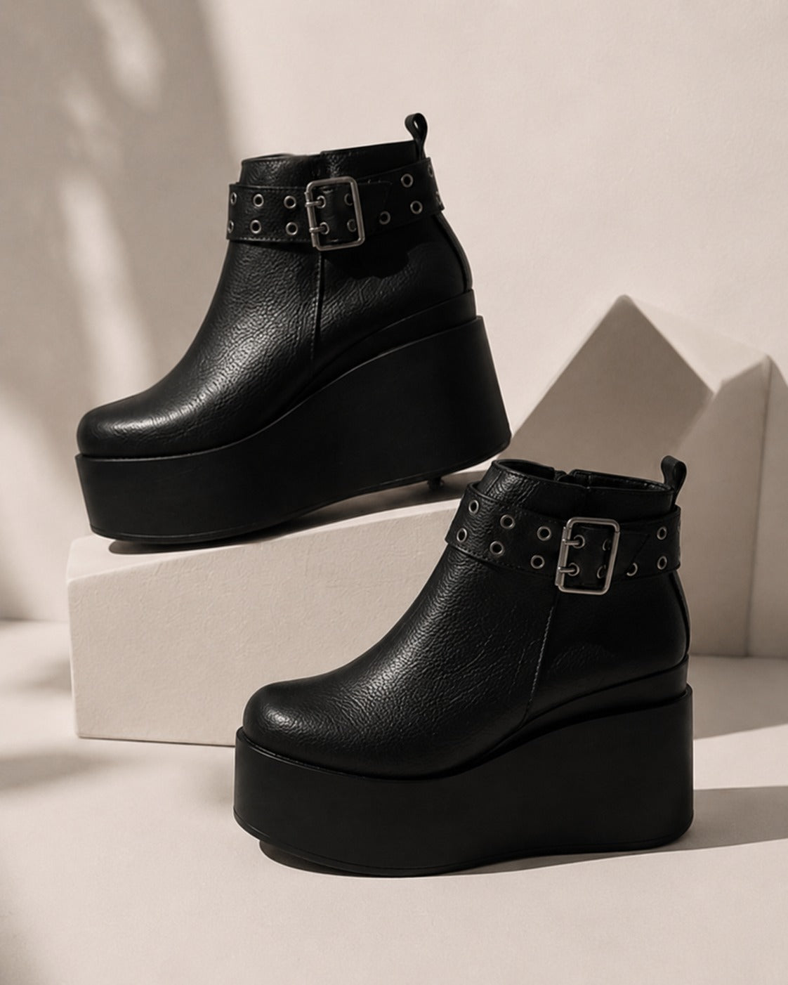 Mimi – Botas de Plataforma en Cuero - "Nala Shoes"