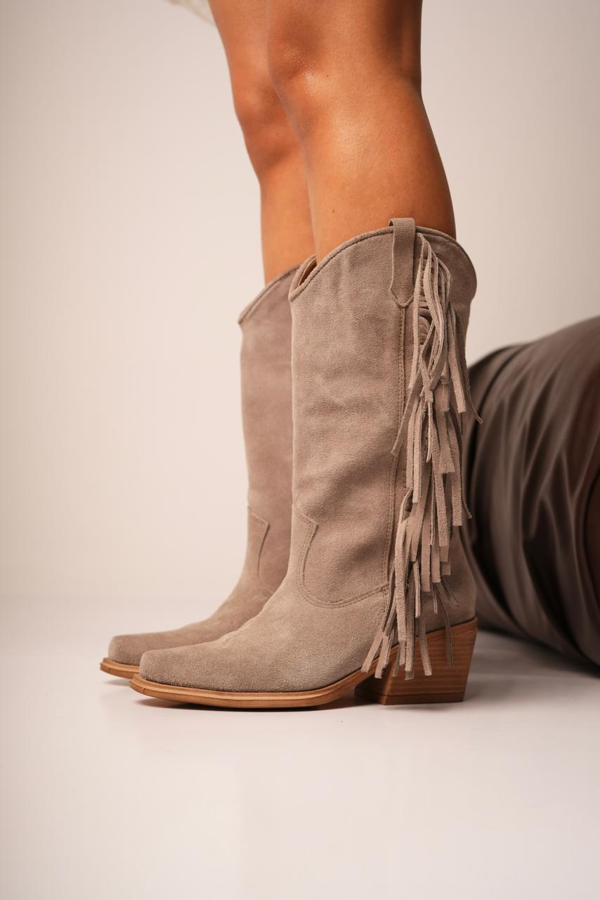 Isabel – Botas Texanas con Flecos Laterales "Nala Shoes"