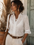 Camisa Broderie 3/4 TIJUAN