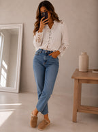 Camisa Premium "Facta" – guardas bordadas con estilo atemporal