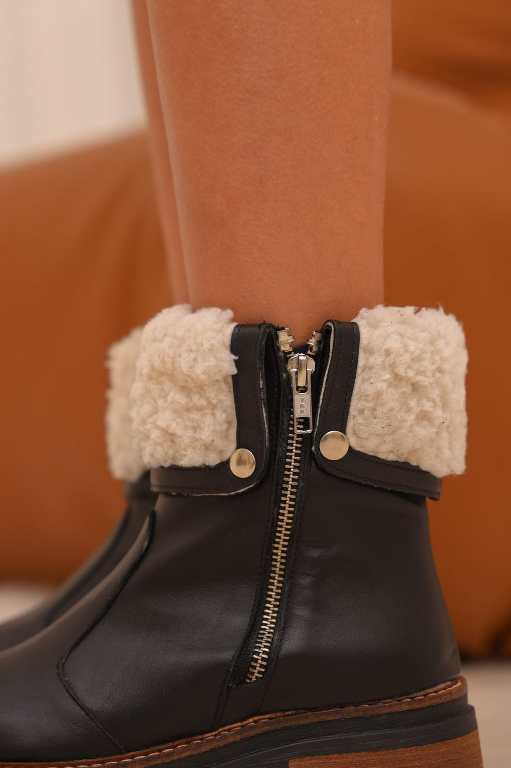 Botas con corderito "Solange" - Nala Shoes