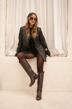 Botas Texanas de cuero 2 en 1 "Praga" - Nala Shoes