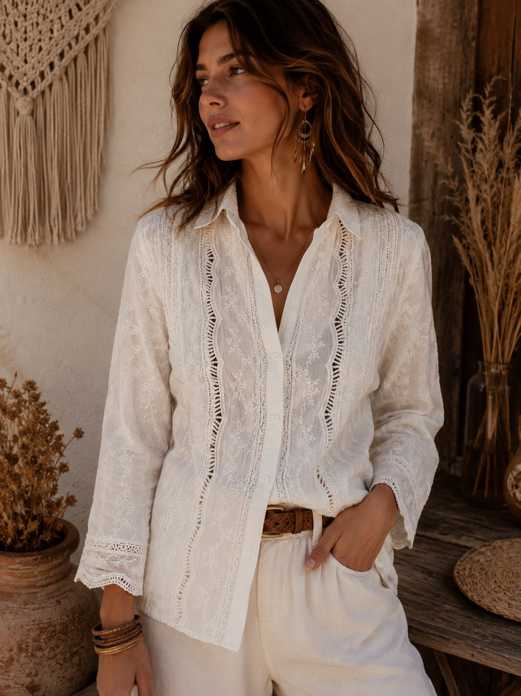 Camisa STELLA – Broderie Florcitas