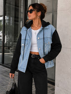 Campera Premium "Country" – Jean con Mangas y Capucha Jersey