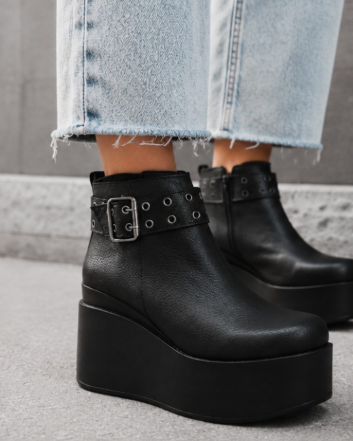 Mimi – Botas de Plataforma en Cuero - "Nala Shoes"