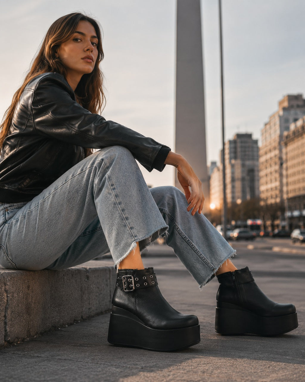 Mimi – Botas de Plataforma en Cuero - "Nala Shoes"