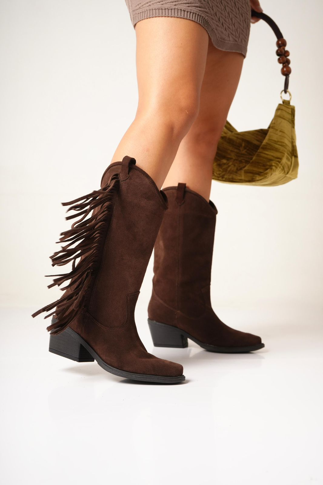 Isabel – Botas Texanas con Flecos Laterales "Nala Shoes"