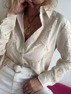 Camisa Premium "Sofía" – Bordado Búlgaro con Detalles Exclusivos