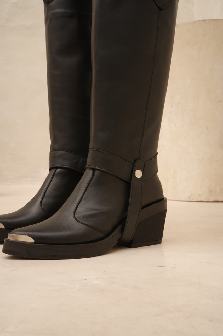 Botas Texanas de cuero 2 en 1 "Praga" - Nala Shoes