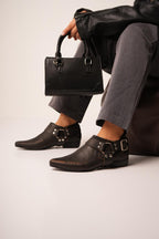 Penelope – Flats en Cuero Croco "Nala Shoes"