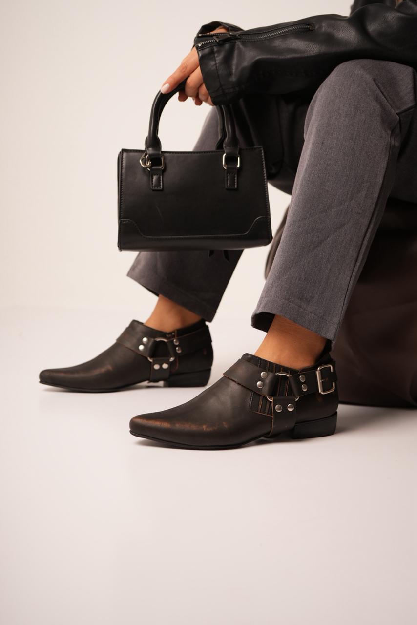 Penelope – Flats en Cuero Croco "Nala Shoes"